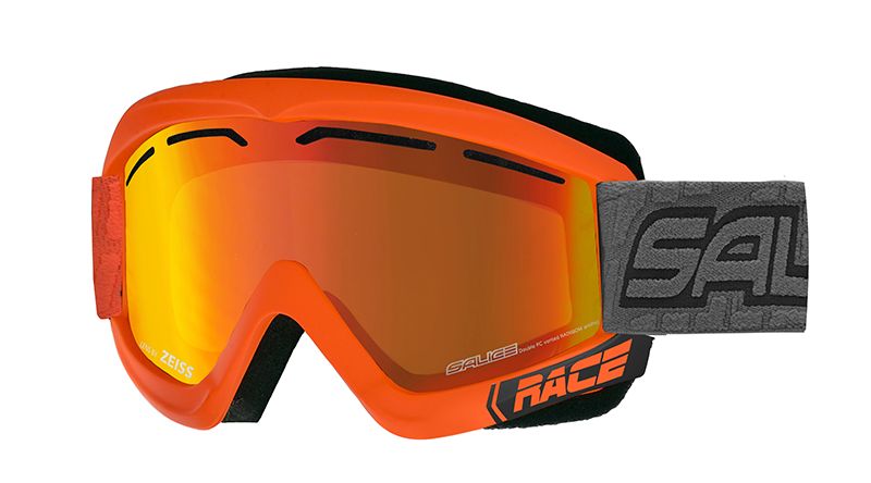 Salice ski goggles 'Junior Racer' Grey/Silver frame with orange lens 